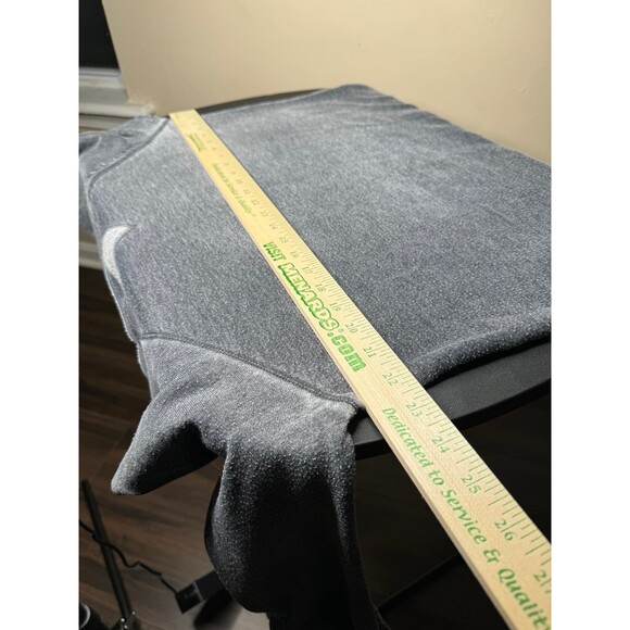 Calvin Klein Wide Neck Mineral Wash Sweatshirt Faded Black Grey VERY Soft Medium - Picture 8 of 9